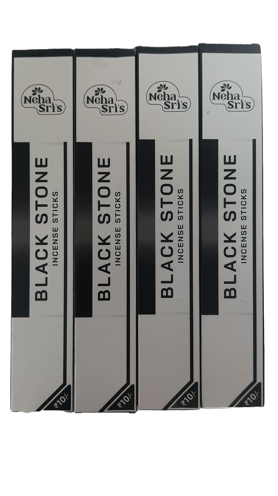 Black Stone Incense Sticks - 4 Packs of 12 Sticks