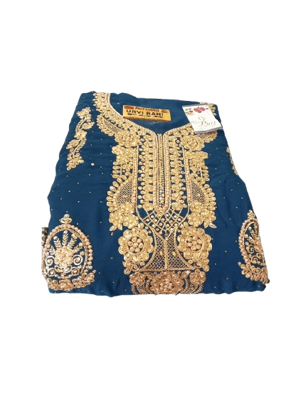 Georgette embroidered work Anarkali suit with heavy Work dupatta