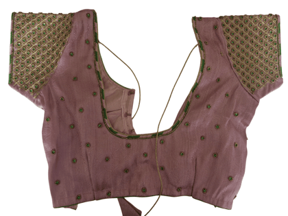 Georgette Saree Blouse With Heavy Embroidery Work - Readymade Saree Blouse For Women