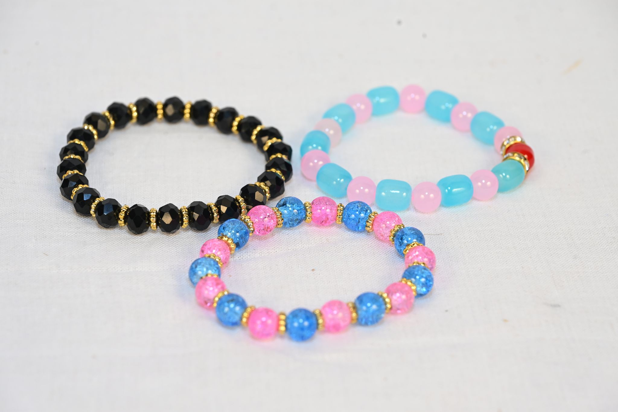 Set of 3 Beaded Bracelets