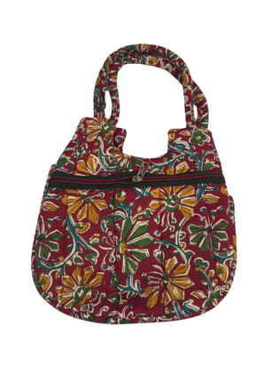 Kalankari Shoulder Bag with Zipper Closure Kalankari Shoulder Bag with Zipper Closure