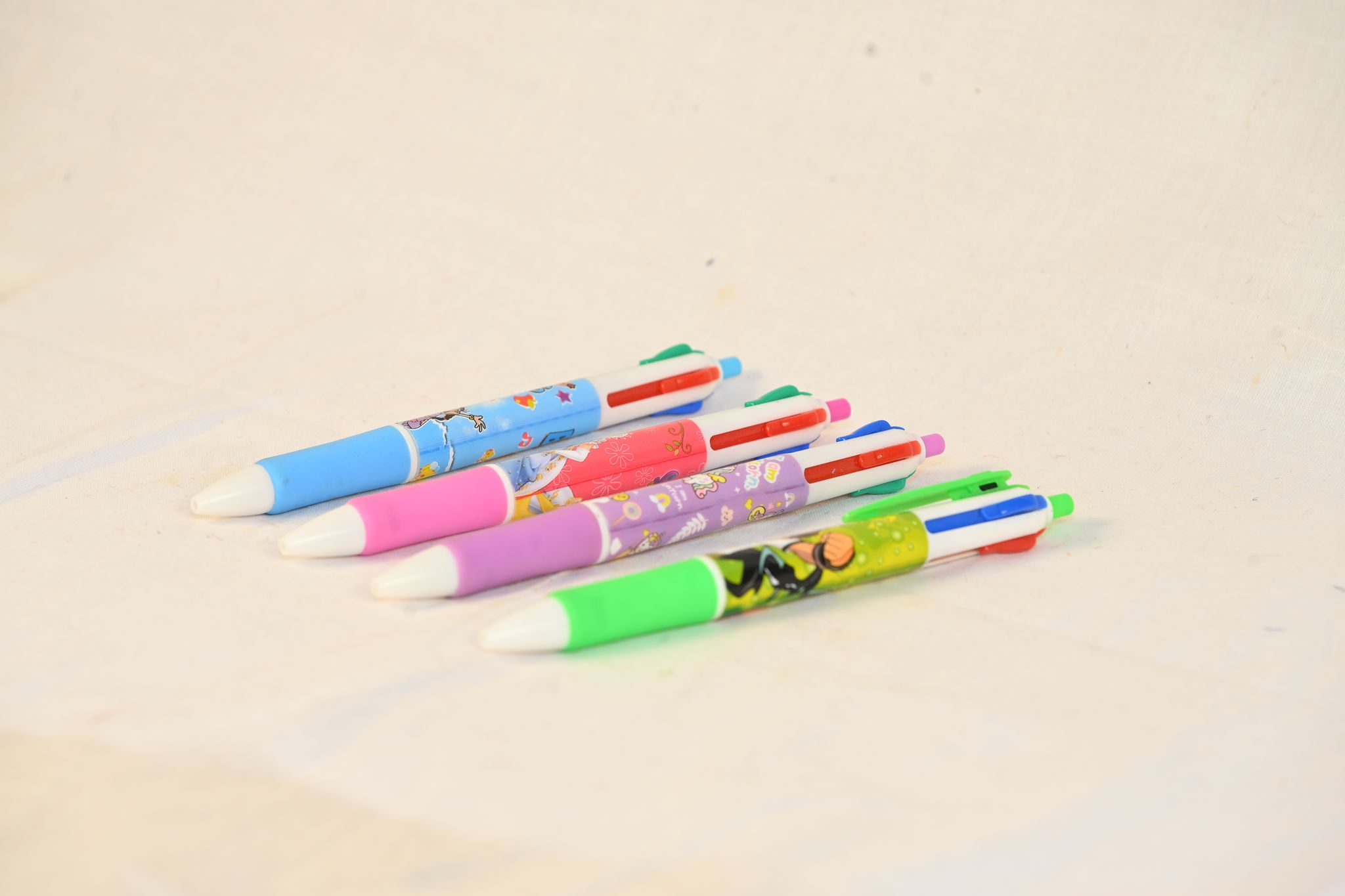 Cartoon Character Design, Smooth Writing, Comfortable Grip, Pack of 4