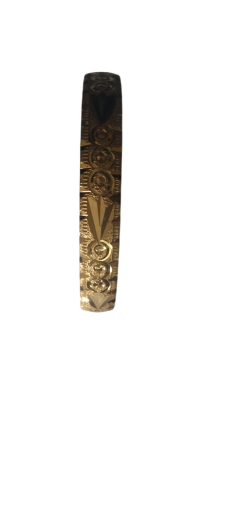 Gold Textured Bangles for Women