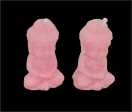 Pink Buddha Candleddha Candle* Set of 2 Pink Buddha Candleddha Candle* Set of 2