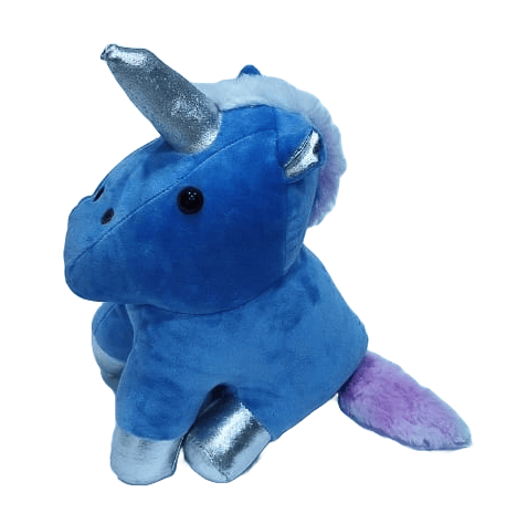 Plush Blue Unicorn Stuffed Animal