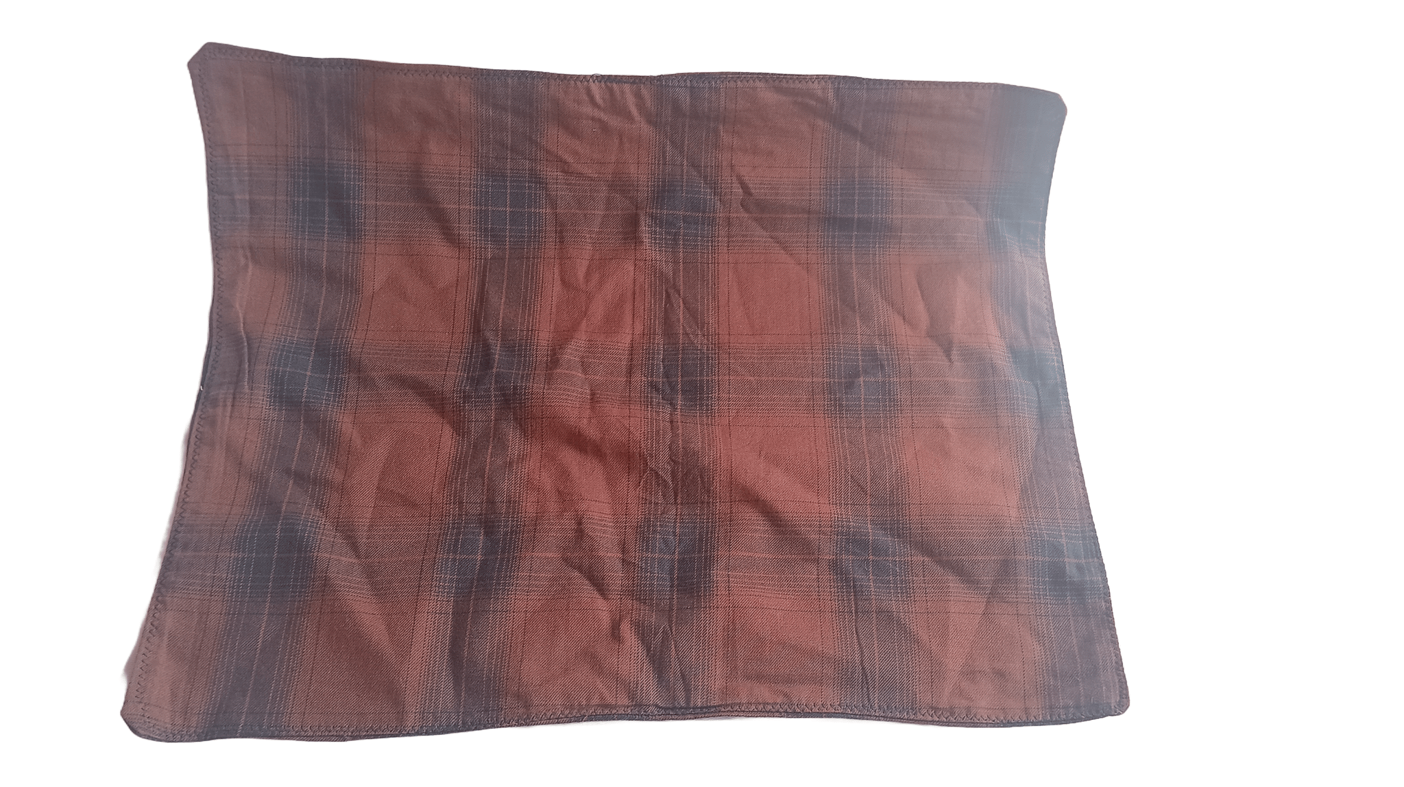 Brown and Black Plaid Handkerchief
