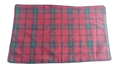 Red and Green Plaid Cotton Fabric Napkin
