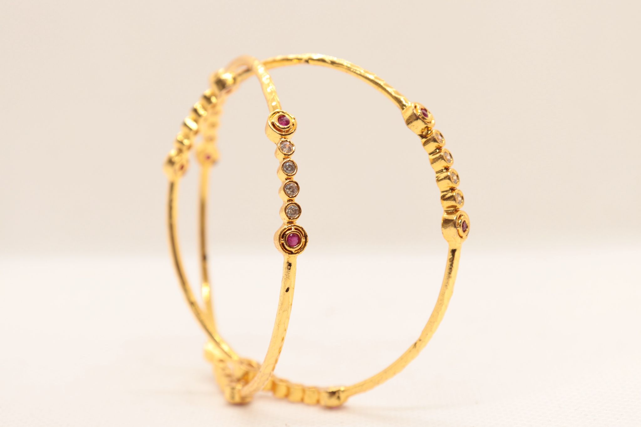 Gold Plated Traditional Indian Wedding Bangle Set for Women and Girls