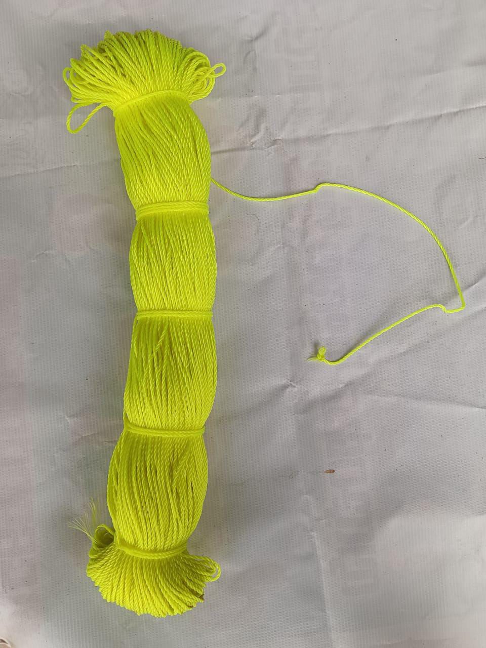 1000 Feet of High Visibility Twisted Polypropylene Twine - 3/16" Diameter - Yellow