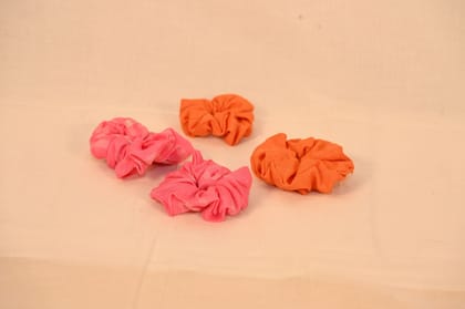 6 Soft Cotton Fabric Hair Ties