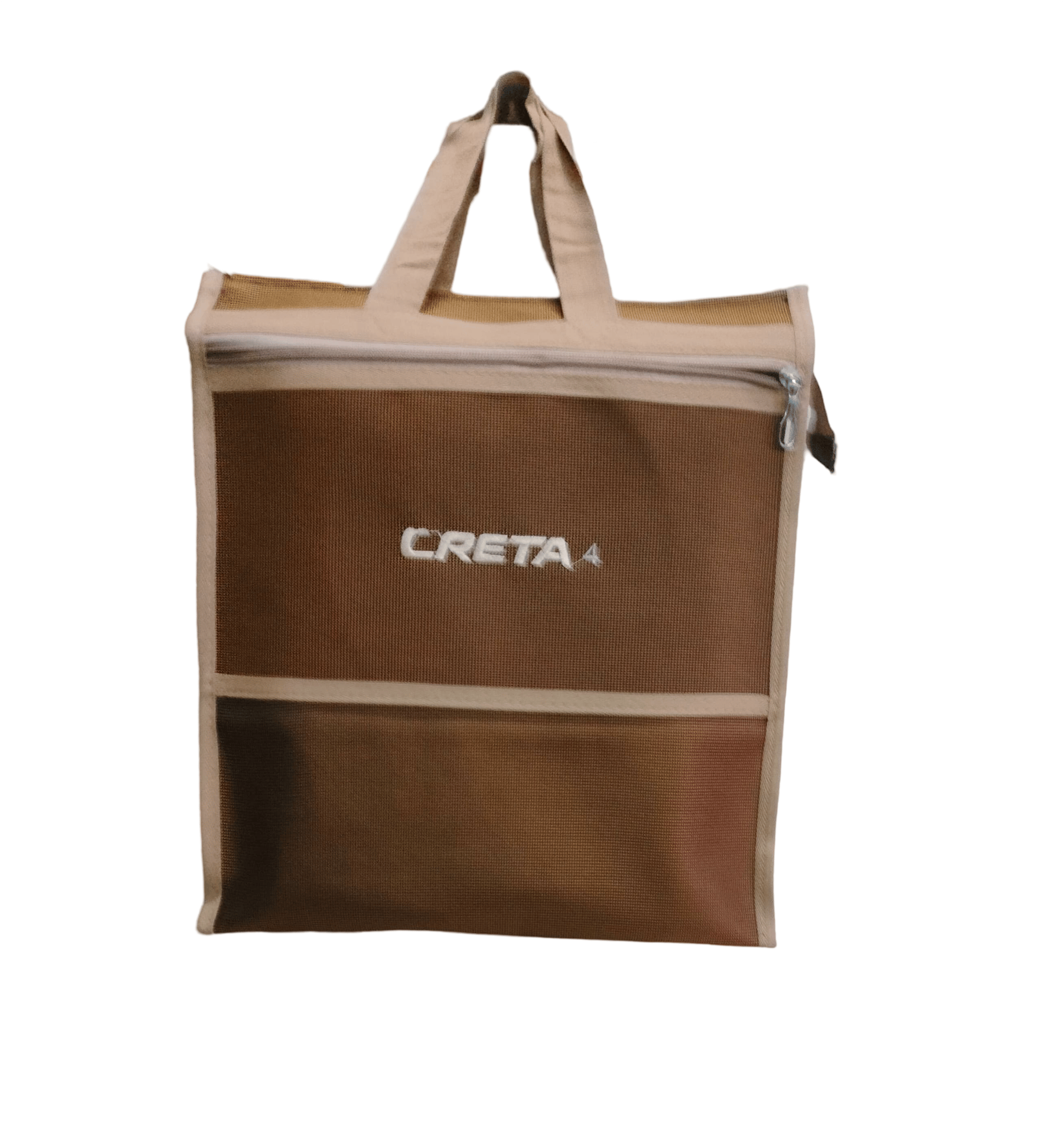 Creta Mesh Tote Bag with Zipper Closure