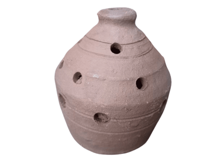 Handmade Clay Pot with Holes