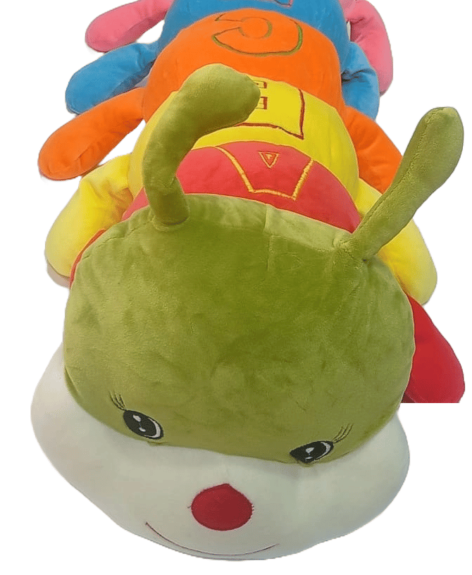 Colorful caterpillar plush toy