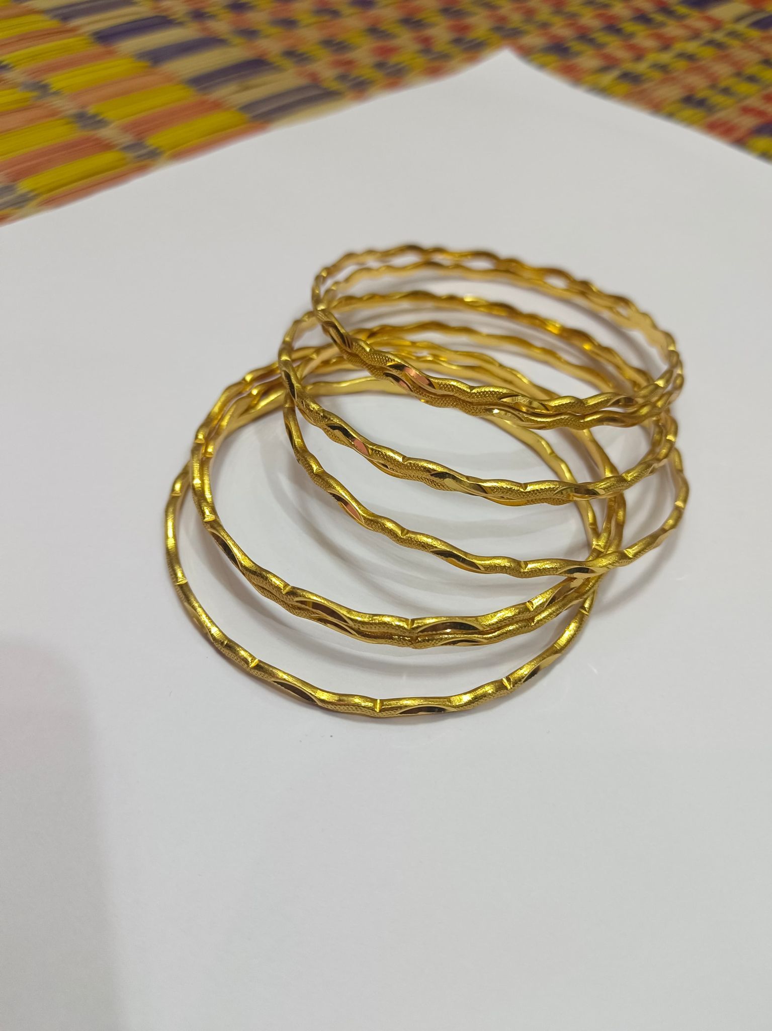 Gold Plated Bangles Set of 8