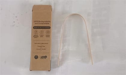 KANDUKUR 100% Biodegradable and Compostable Neem Wood Tongue Cleaner