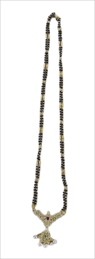 Traditional Indian Gold Plated Mangalsutra Necklace for Women