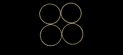 Gold Plated Textured Bangle Set of 4 Gold Plated Textured Bangle Set of 4