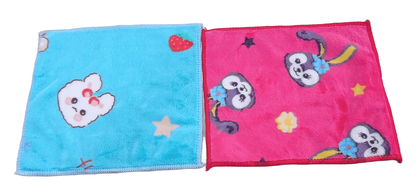 2 Pack of Soft and Absorbent Microfiber Washcloths for Babies and Toddlers