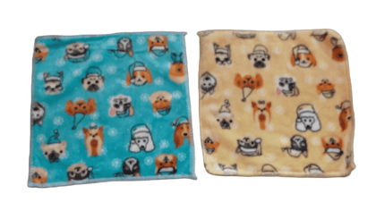 2-Pack Microfiber Pet Cleaning Towels - Super Absorbent and Soft for Dogs and Cats