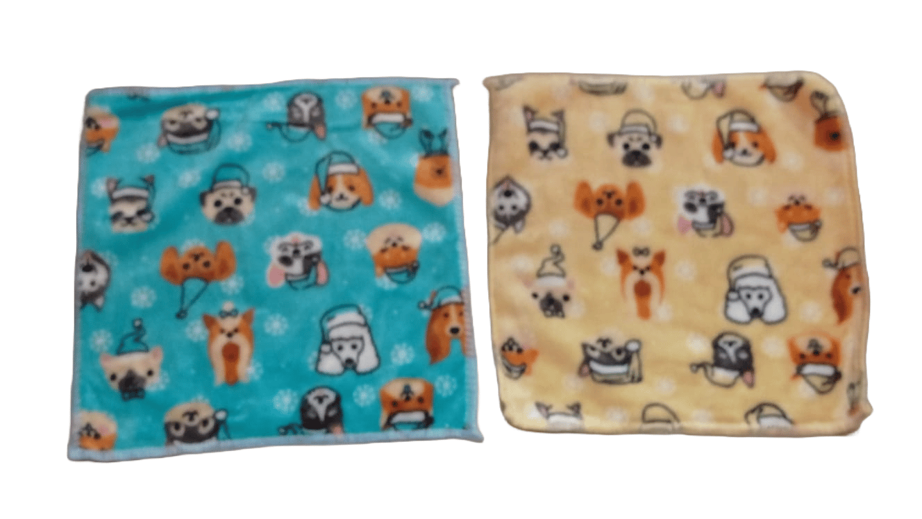 2-Pack Microfiber Pet Cleaning Towels - Super Absorbent and Soft for Dogs and Cats
