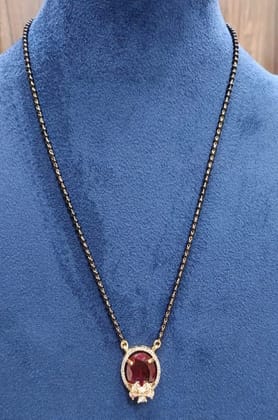 18K Gold Plated Traditional Indian Marathi Mangalsutra Necklace for Women