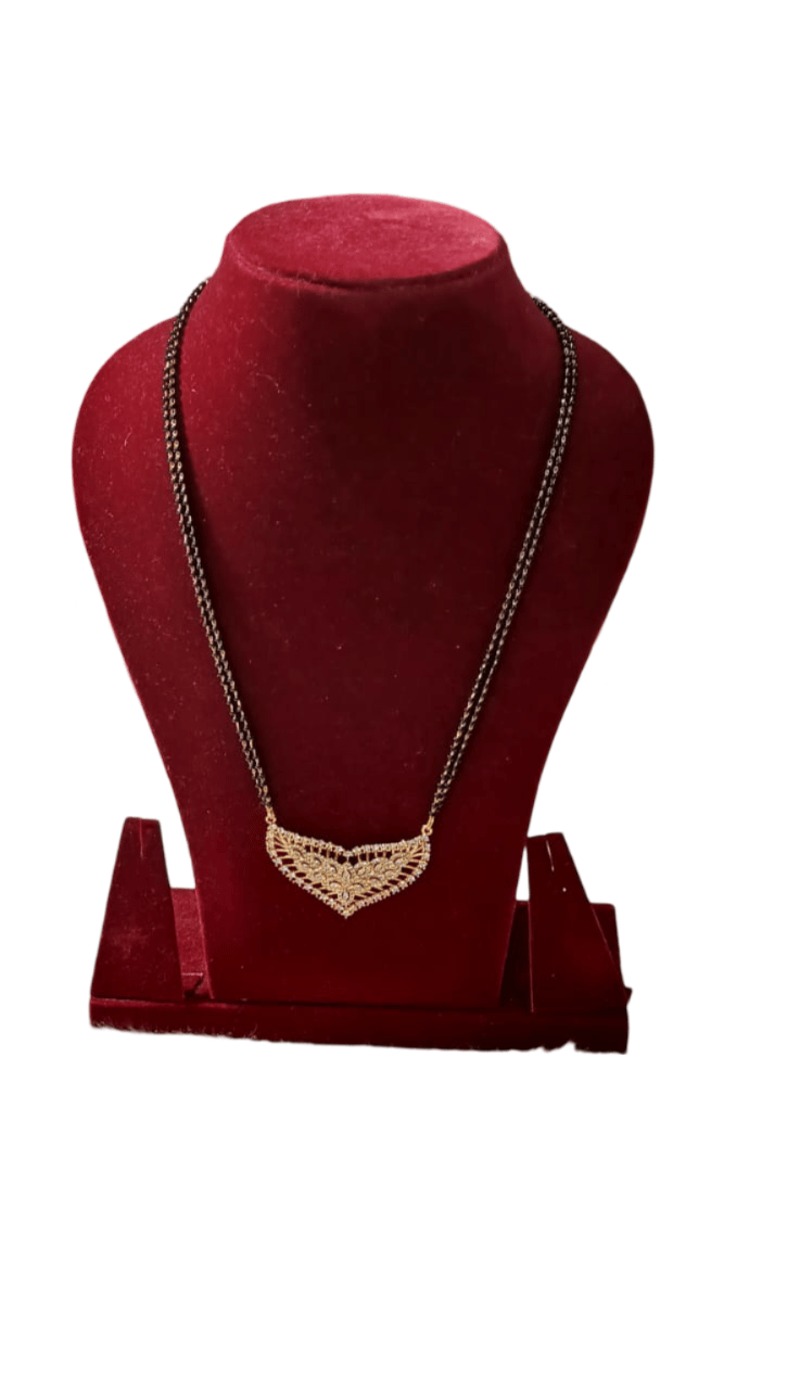 Gold Plated Traditional Indian Mangalsutra Necklace for Women