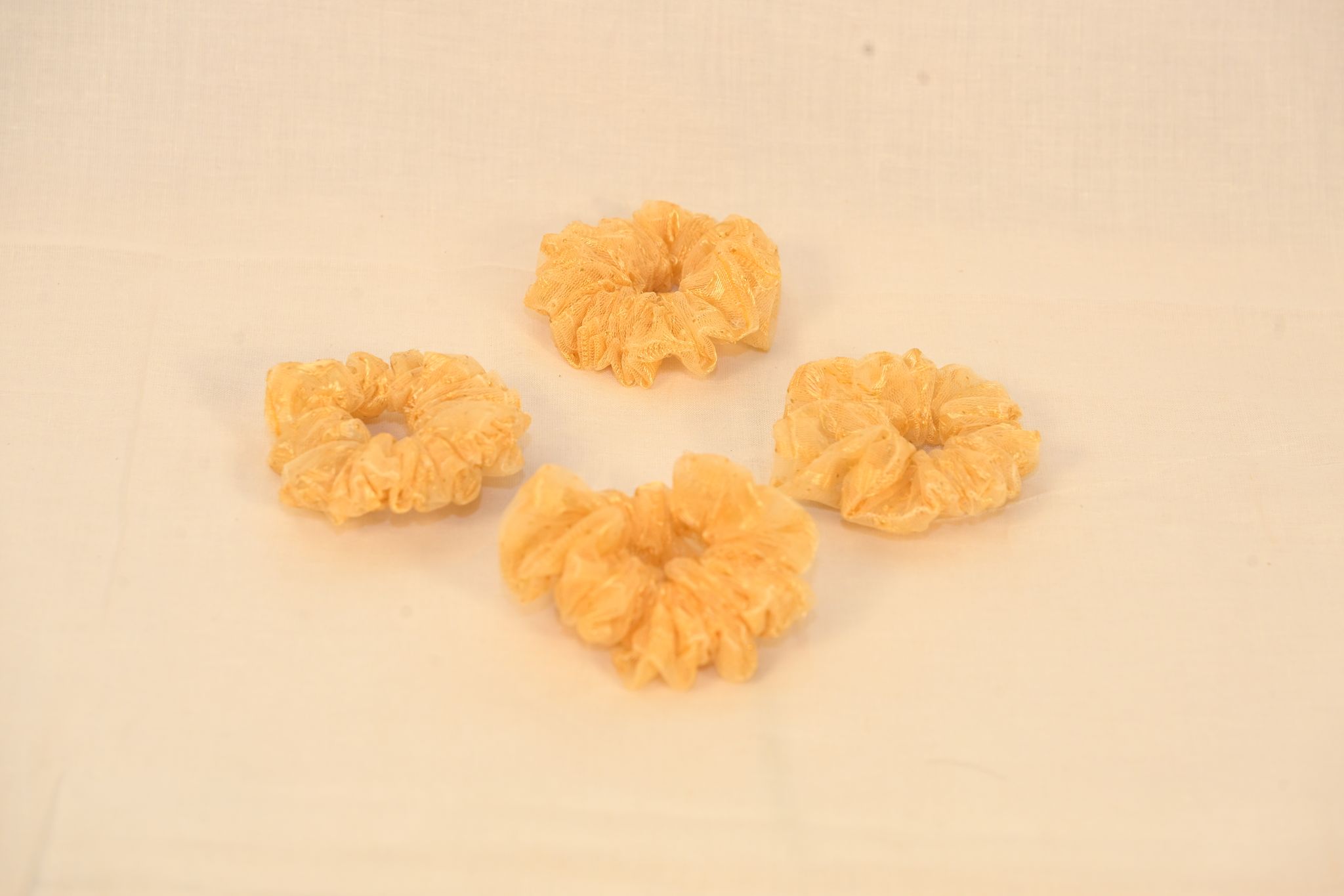 6Pcs Chiffon Ruffle Scrunchy Hair Bands