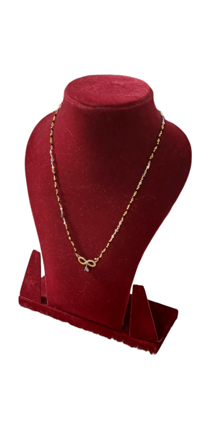 Gold Plated Infinity Pendant Mangalsutra