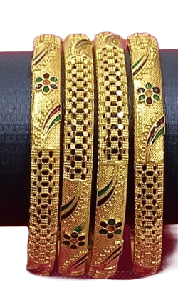 Gold Plated Bangles Set of 4