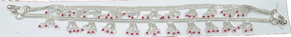 92.5 Silver Traditional Indian Anklet Payal With Small Bells