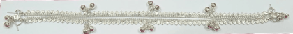 Delicate Silver Anklet with Bells
