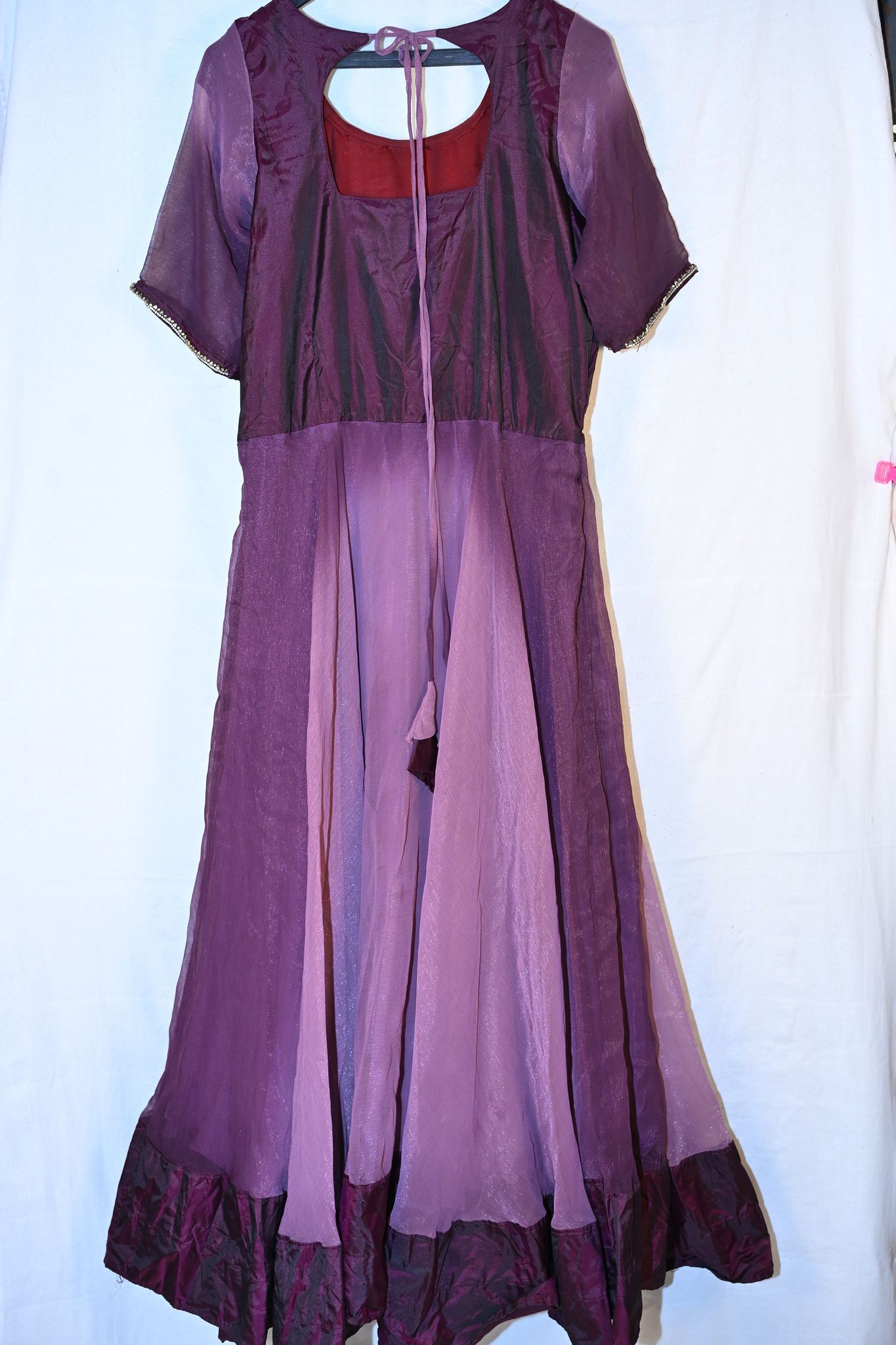 Georgette Long Flared Anarkali Kurta With Dupatta