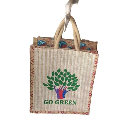 Go Green Printed Jute Bag