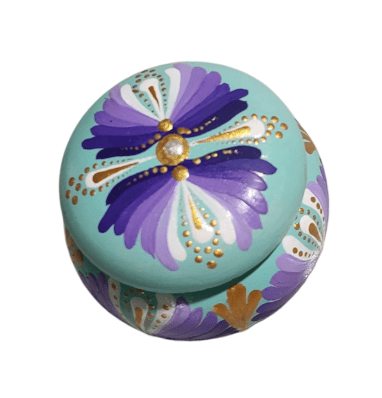 Small Hand-Painted Trinket Box