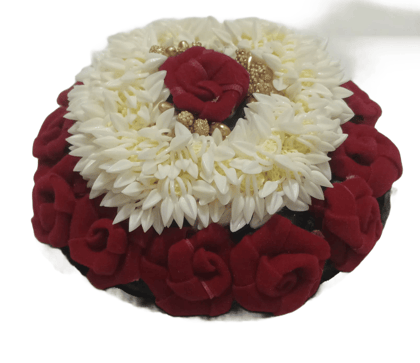 Bridal Hair Bun Juda With Gajra And Rose Flowers For Women