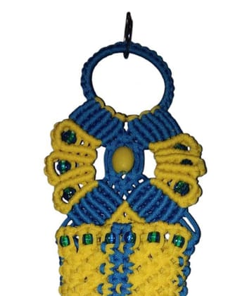 Handmade Macrame Mobile Hanger with Colorful Beads Handmade Macrame Mobile Hanger with Colorful Beads
