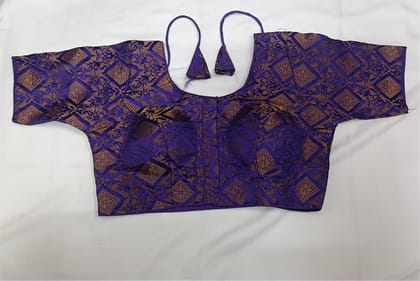 Readymade Saree Blouse | Women's Jacquard Silk Blouse | Saree Blouse For Women | Blouse For Saree | Party Wear Blouse | Wedding Blouse | Crop Top Blouse | Fancy Blouse
