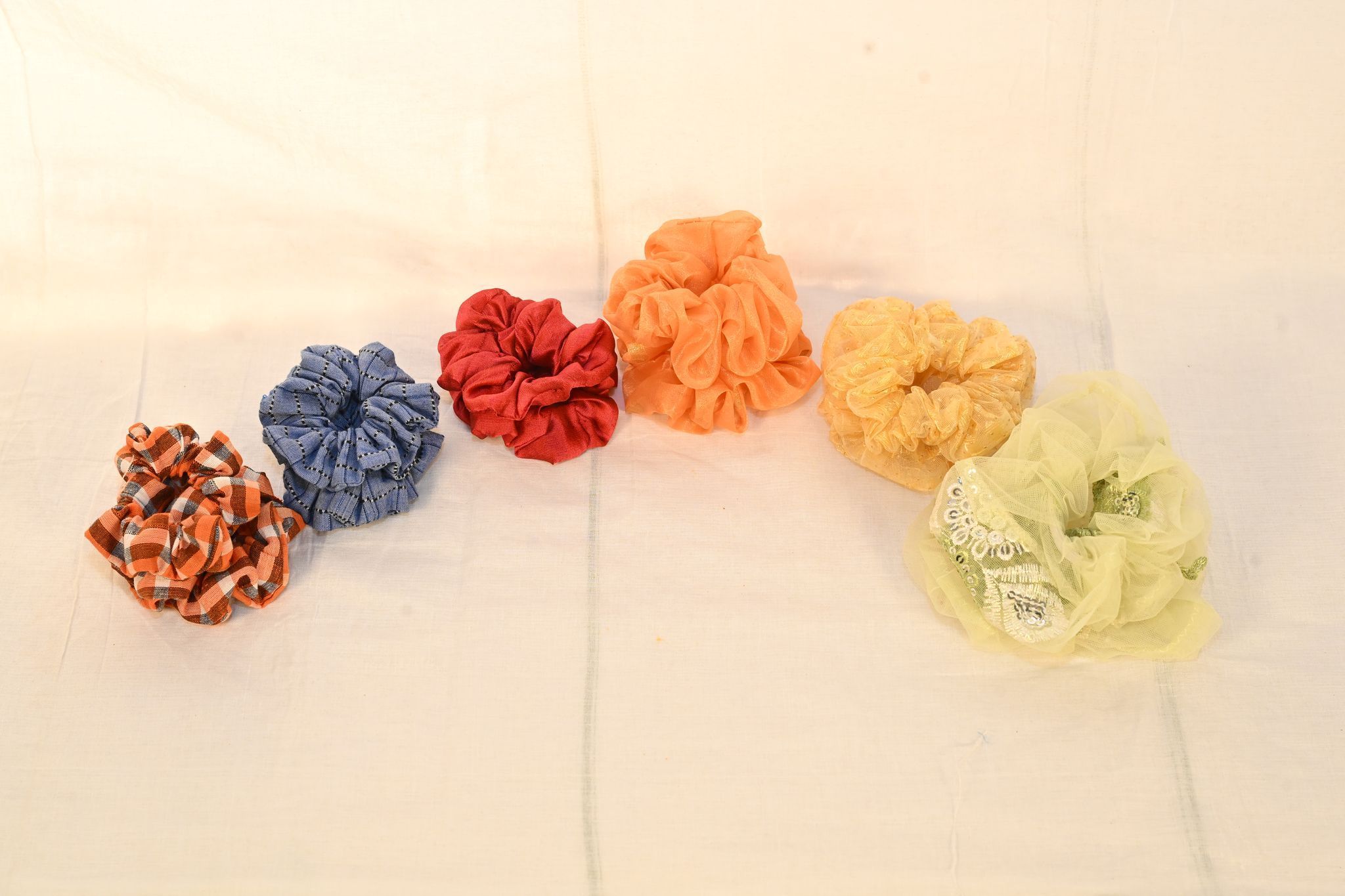 Colorful Scrunchies for Women