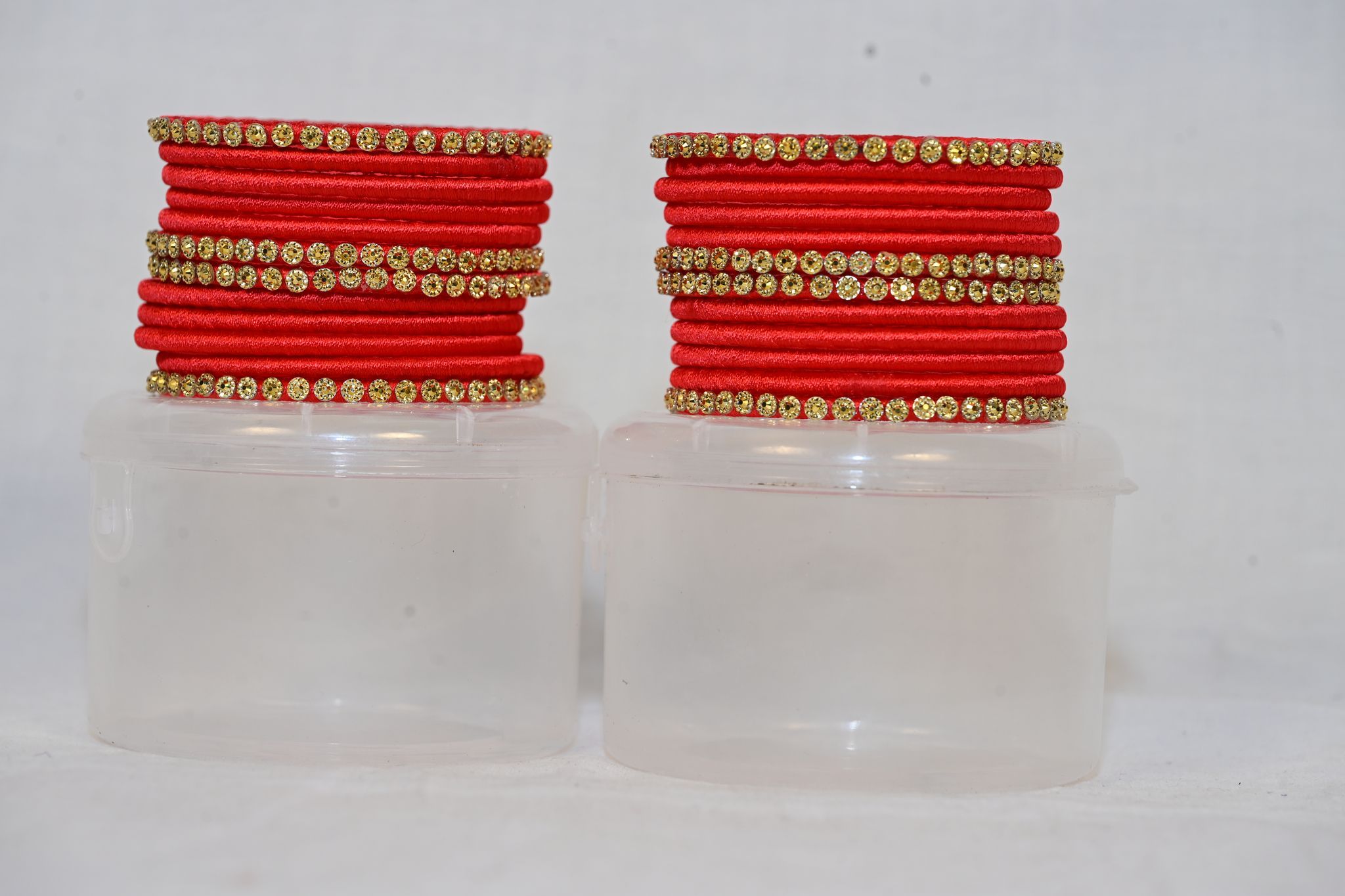 Red Silk Thread Bangles