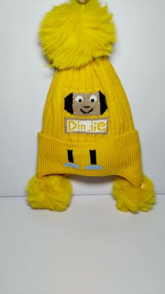 Yellow Beanie mufler
