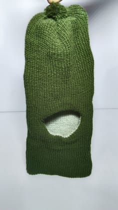 Unisex Winter Warm Knitted Hat with Face Cover