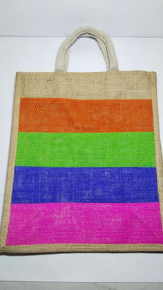 Striped Jute Bag Striped Jute Bag