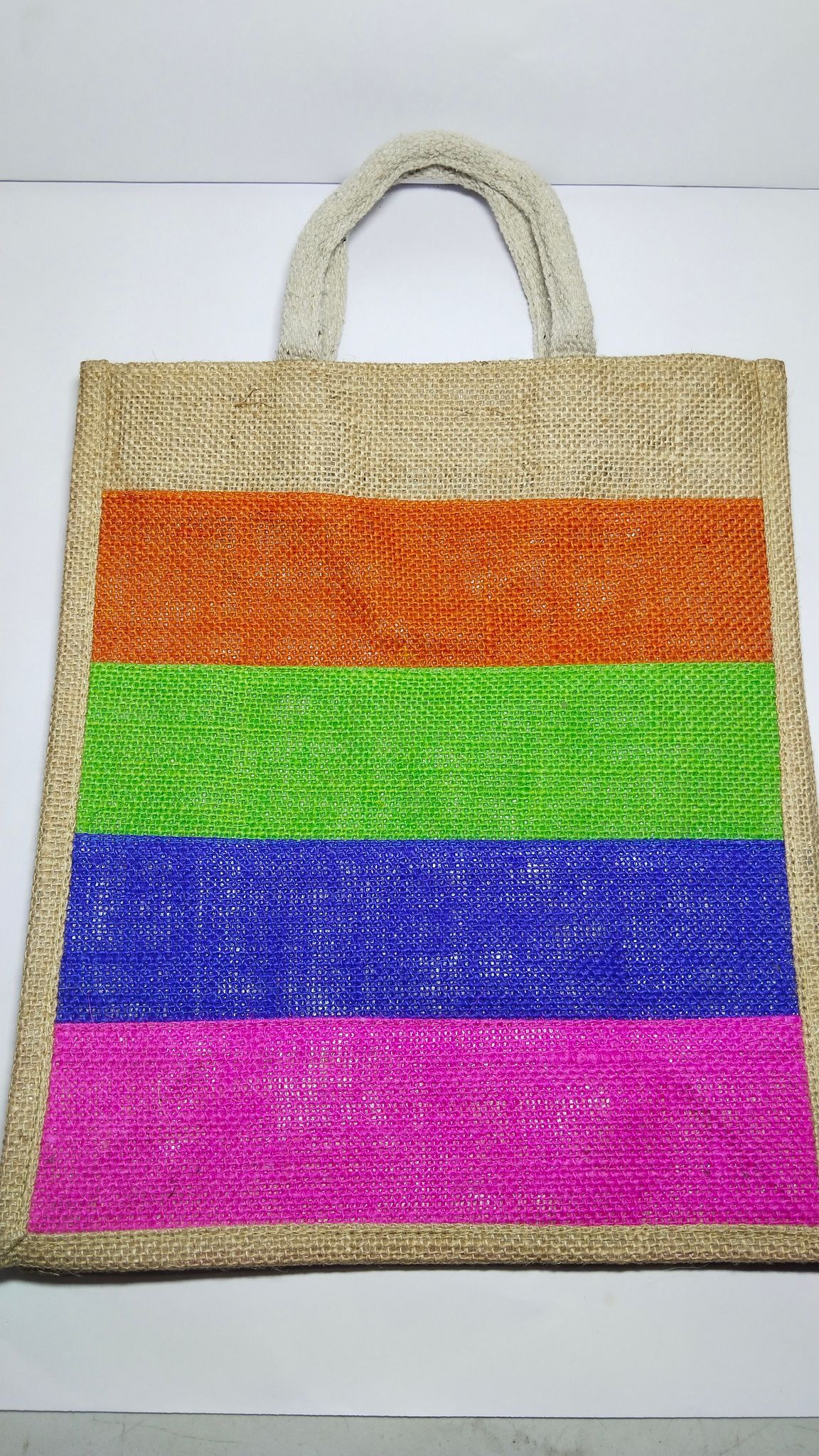 Striped Jute Bag