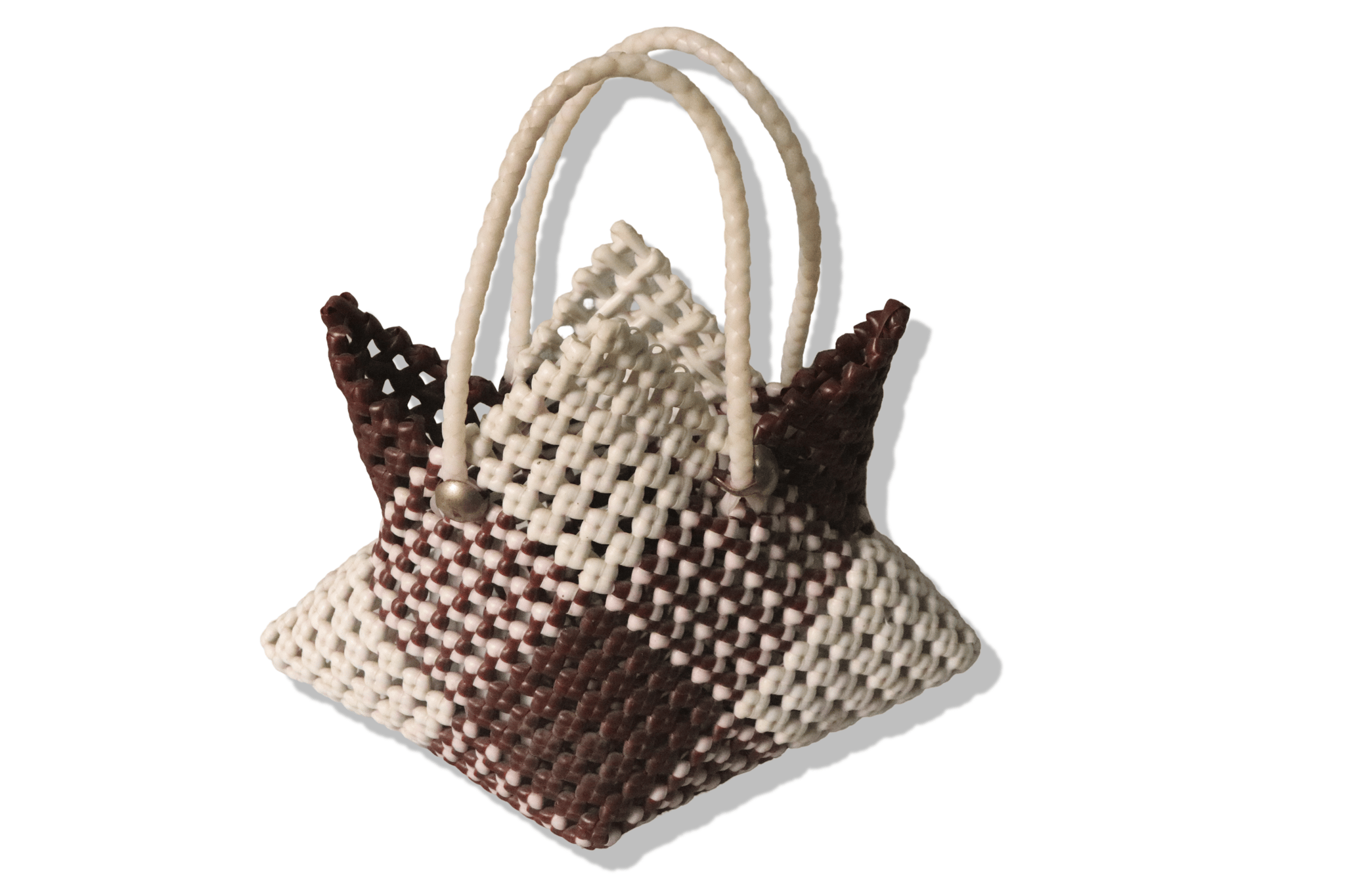 Beaded Handbag with Magnetic Snap Closure