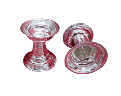 Silver Diya Oil Lamp for Puja Aarti (2.5 inch) Silver Diya Oil Lamp for Puja Aarti (2.5 inch)
