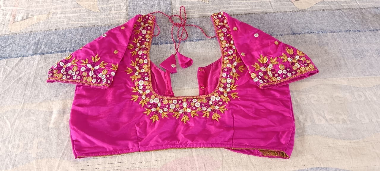 PINK EMBROIDERED BLOUSE