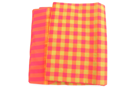 **Product Title:Colorful Gingham Cotton Fabric by the Yard**