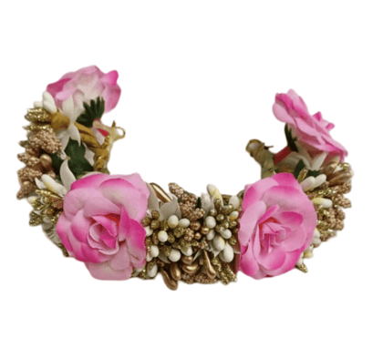 Artificial Rose Flower Hair Gajra Bun Juda Pin for Women