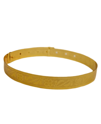 Gold-Plated Floral Engraved Kamarbandh