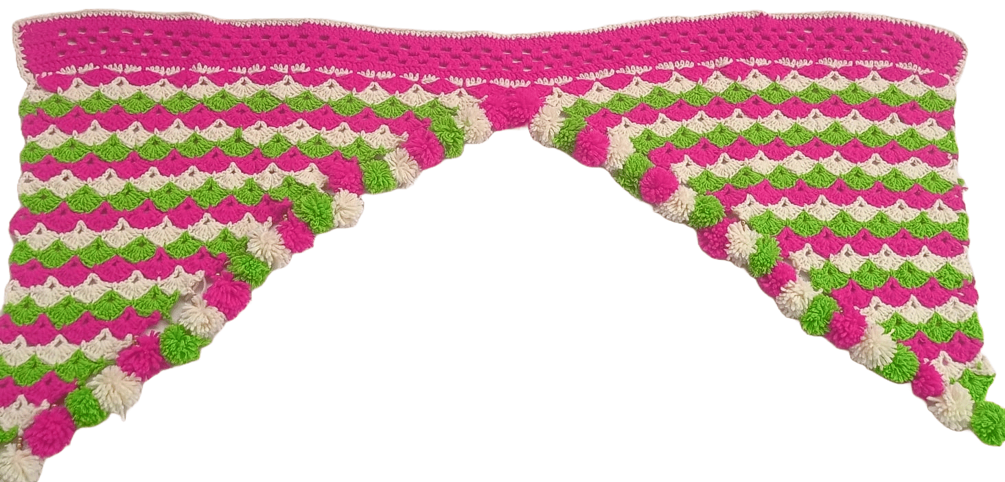 Handmade Crochet Valance Door Hanging